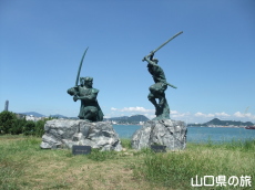 武蔵vs小次郎像