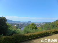 団子岩から萩市街地の眺め